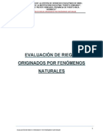 Evaluacion de Riesgos Originados Por Fenomenos Naturales