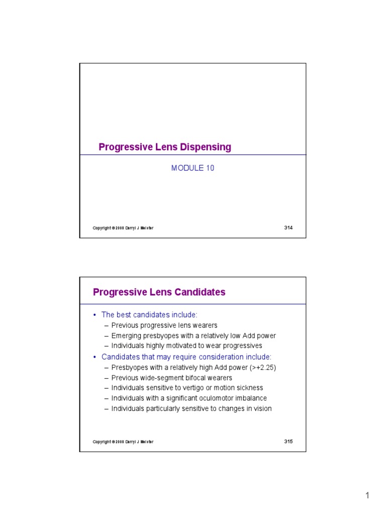 Progressive Lens Dispensing | PDF | Aperture | Glass Engineering And ...