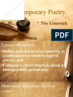 Contemporary Poetry: The Limerick