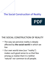 3slides - July - Social Construction of Reality