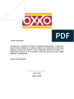 Carta de Recomendacion Oxxo