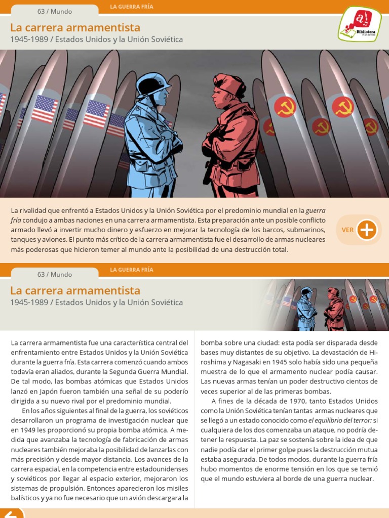 La Carrera Armamentista PDF PDF Guerra Fría Unión Soviética
