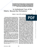 Alternatives To Institutional Care of The Elderly: Beyond The Dichotomy