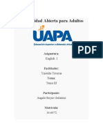 Universidad Abierta para Adultos: English I