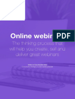 E-book - ONLINE WEBINARS. The thinking process that will help you create,  sell and deliver great webinars (1)