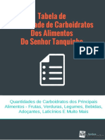 Lista de Quantidade de Carboidratos Dos Alimentos V2 PDF