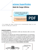 CIMENTACIONES SUPERFICIALES, CAPACIDD DE CARGA.