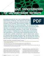 Eletrospunnanomatirials For Ultrasensitive Sensors