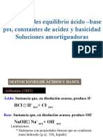 PH, Constantes de Acidez y Basicidad, Amortiguadores