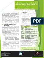 Análisis de La Experiencia de Usuario Con Aplicaciones de Gobierno Móvil en Argentina