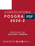 Convocatoria POSGRADO 2020-2 PDF