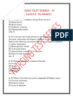 Nursing Test Series - 9S Dr. SANJAY 7014964651