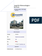 Servicio Nacional de Meteorología e Hidrología Del Perú