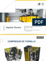 Presentacion Tecnica de Fallas Comunes de Compresores de Tornillo y Piston PDF