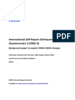 International Self-Report Delinquency Questionnaire 3 (ISRD-3)