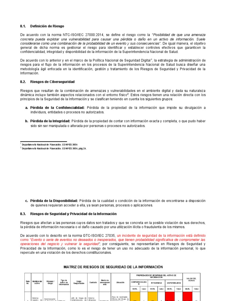 Gestión de Riesgos en Ciberseguridad | PDF | La seguridad informática ...