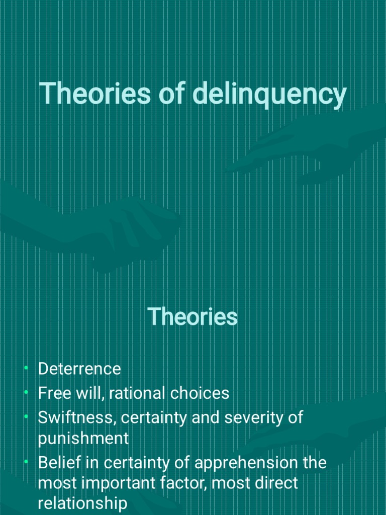 Theories of Delinquency PDF Juvenile Delinquency Deviance (Sociology)