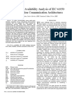 Reliability and Availability Analysis of IEC 61850 Based Substation Communication Architectures