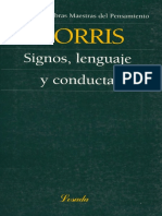 Morris. Signo, Lenguaje y Conducta PDF
