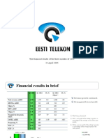 The Financial Results of The Three Months of 2005 22 April 2005