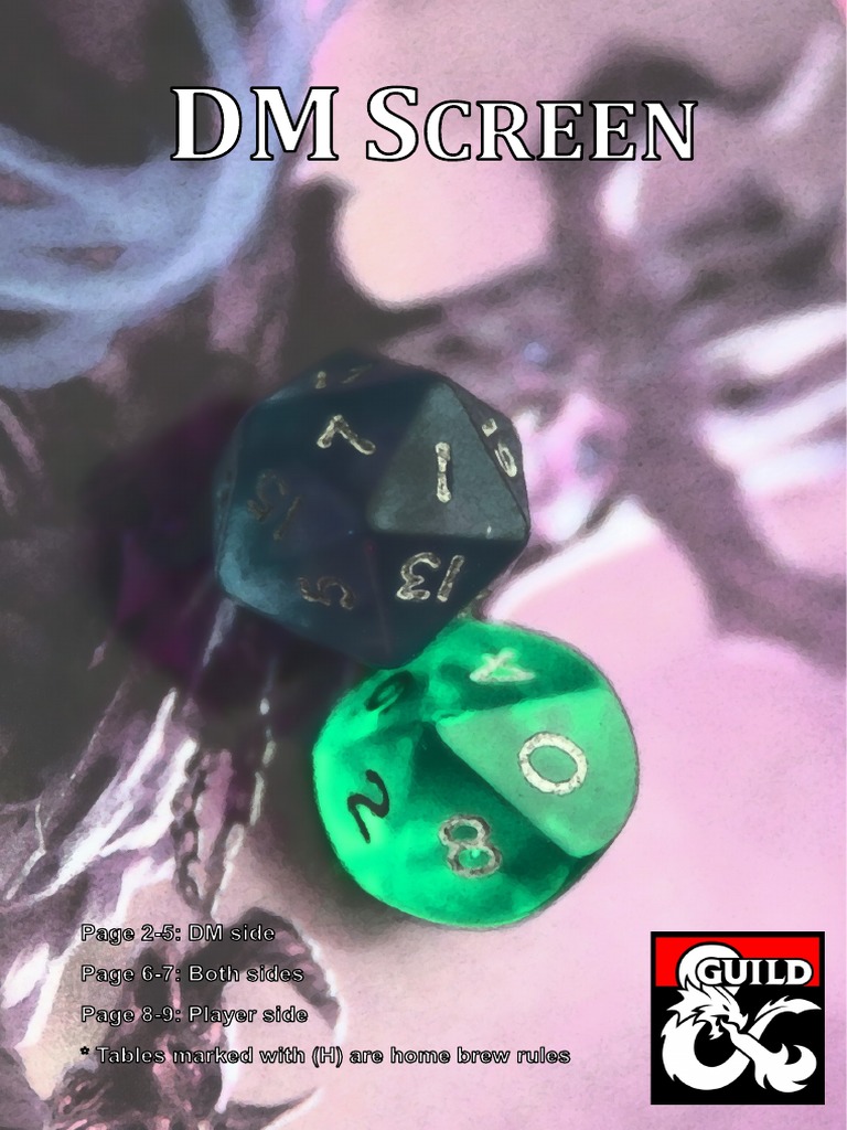 DM Screen | PDF | Grappling | Wound
