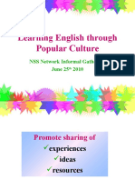 Learning English Through Popular Culture: NSS Network Informal Gathering June 25 2010