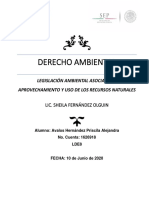 Legislación Ambiental Asociada Al Aprovechamiento y Uso de Los Recursos Naturales