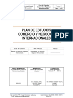 Plan de Estudios Comercio Internacional