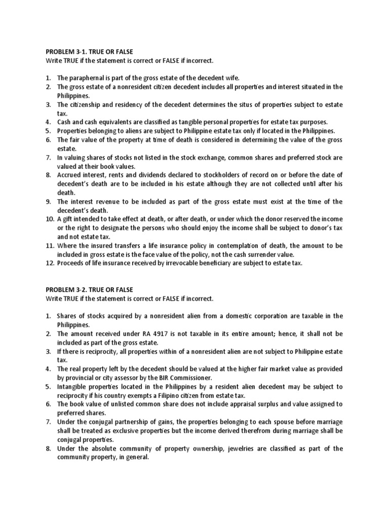 Chapter 03 Gross Estate PDF Estate Tax In The United States Life