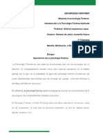 Ensayo Importancia de La Psicologia Forense