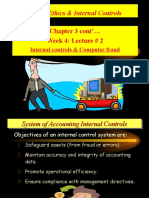 Fraud, Ethics & Internal Controls: Chapter 3 Cont' Week 4: Lecture # 2