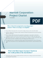 Marriott's Project Chariot Offers Shareholders Value