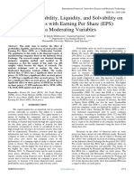 Effect of Profitability, Liquidity, and Solvability On Share Prices With Earning Per Share (EPS) As A Moderating Variables