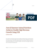 Arm & Hammer Animal Nutrition Achieves Double Digit Revenue Growth Using ODI
