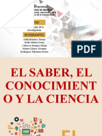 El Saber, El Conocimiento y La Ciencia