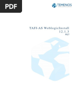 TAFJ-AS WebLogicInstall