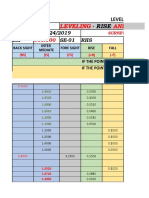 Leveling AND Calculation: - Rise Fall Methode