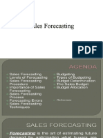 Sales Forecasting