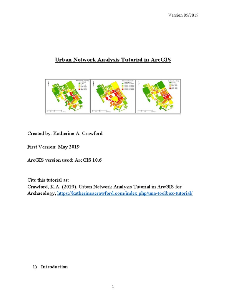 Urban Network Analysis in ArcGIS | PDF | Arc Gis | Geographic ...