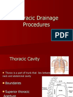 Thoracic Drainage Procedures