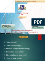 Wind Energy: Department of Electrical Engineering Laxmi Devi Institute of Engineering & Technology, Alwar