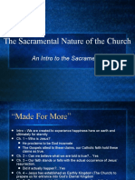 The Sacramental Nature of The Church: An Intro To The Sacraments