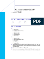 The OSI Model and The TCP/IP Protocol Suite: 2.1 Multiple-Choice Questions