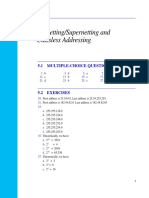 Subnetting/Supernetting and Classless Addressing: 5.1 Multiple-Choice Questions