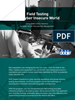 Field Testing in A Cyber Insecure World: Using Doble'S Duce Solutions For Cyber Secure Test and Data Management