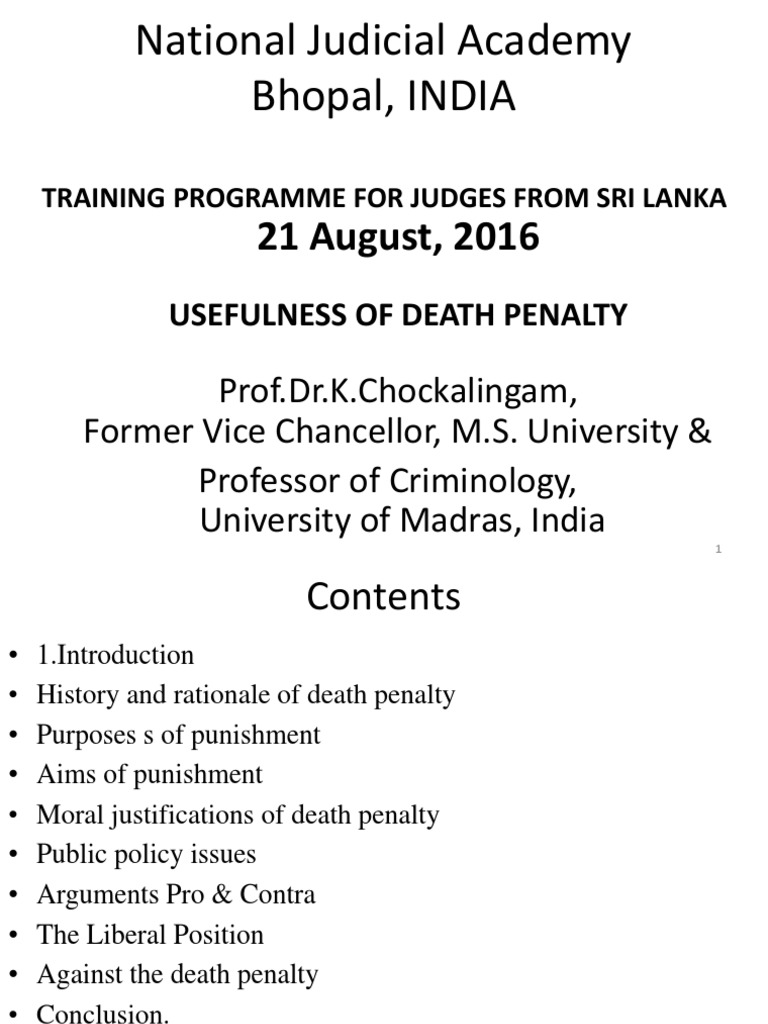 1.usefulness of Death Penalty PDF Capital Punishment Punishments