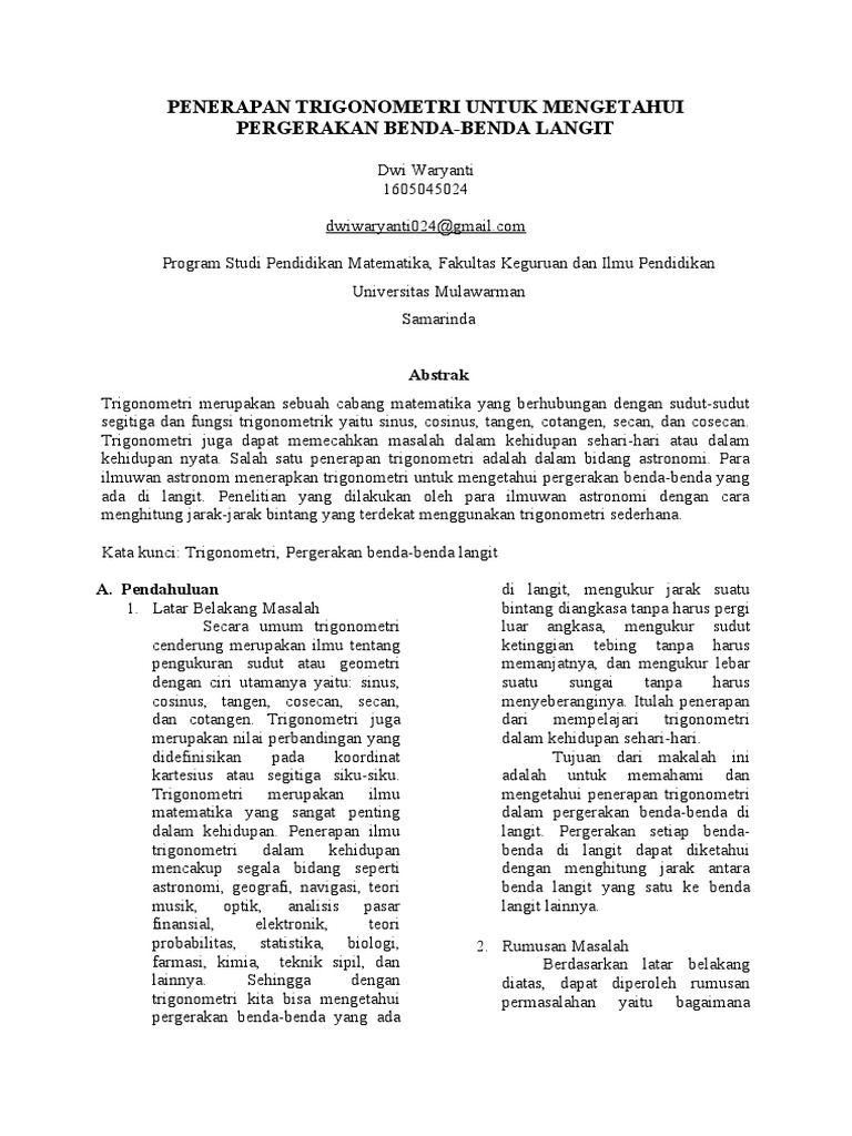 Bab I | PDF | Metode & Bahan Ajar | Sains & Matematika