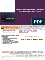 Rangkuman Sistem Kesehatan Nasioanl - CPNS Mastery PDF