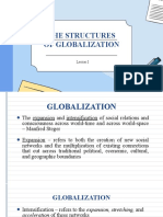 The Structures of Globalization: Lesson I