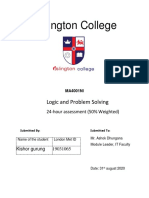 Islington College: Logic and Problem Solving